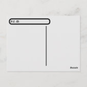 De oversteek God geeft elke vogel zijn voedseloffe Briefkaart (Achterkant)