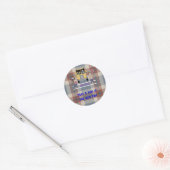 De oversteek naar school ronde sticker (Envelop)