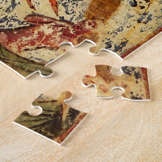 De oversteek van het Rode Zee Byzantijnse Icoon Legpuzzel (Zijkant)