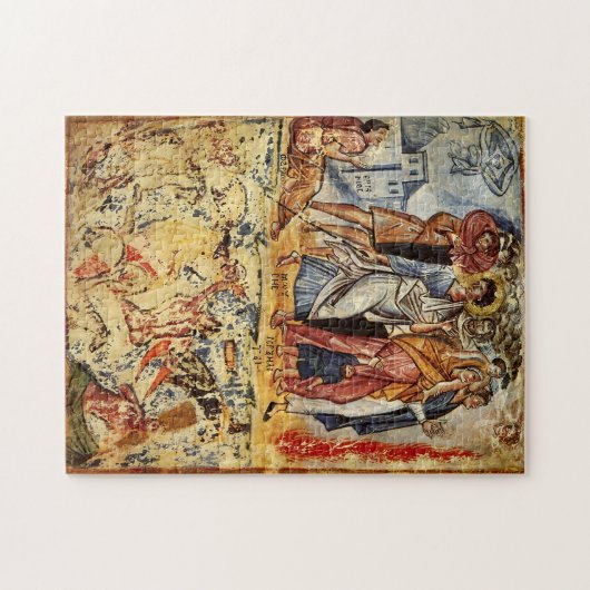 De oversteek van het Rode Zee Byzantijnse Icoon Legpuzzel (Horizontaal)