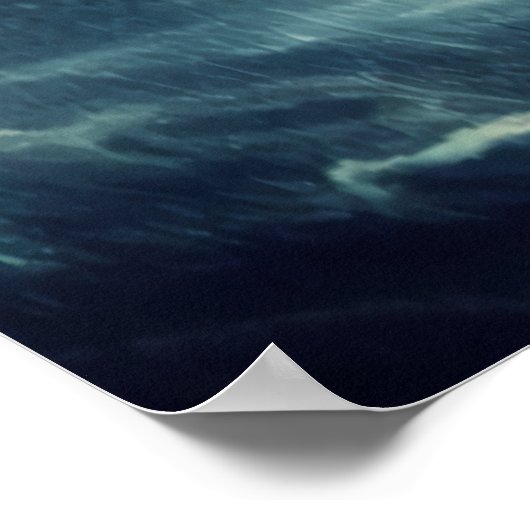 De overstroming en de vuurtoren | AI Art Poster (Hoek)