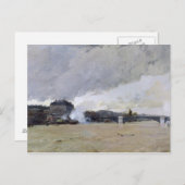 De overstroming van de Seine, c.1903 Briefkaart (Voorkant / Achterkant)