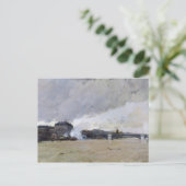 De overstroming van de Seine, c.1903 Briefkaart (Staand voorkant)