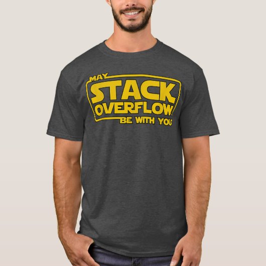 De Overstroming van de stapel met u wijdt programm T-shirt (Voorkant)