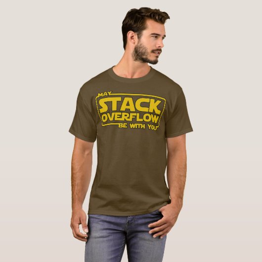De Overstroming van de stapel met u wijdt programm T-shirt (Voorkant volledig)