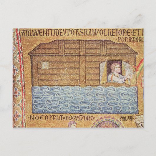 De overstroming, van het Atrium, detail van Noah Briefkaart (Voorkant)