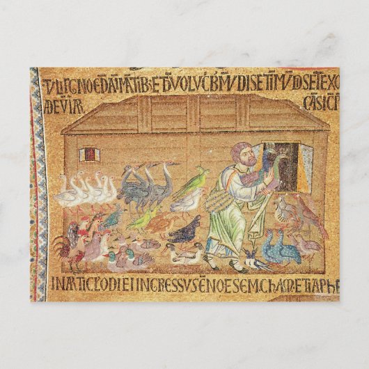 De overstroming, van het Atrium, detail van Noah Briefkaart (Voorkant)