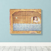 De overstroming, van het Atrium, detail van Noah Canvas Afdruk (Insitu (Houten vloer))