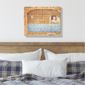 De overstroming, van het Atrium, detail van Noah Canvas Afdruk (Insitu (Slaapkamer))