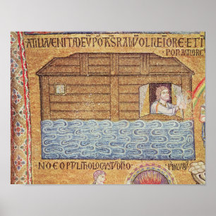 De overstroming, van het Atrium, detail van Noah Poster