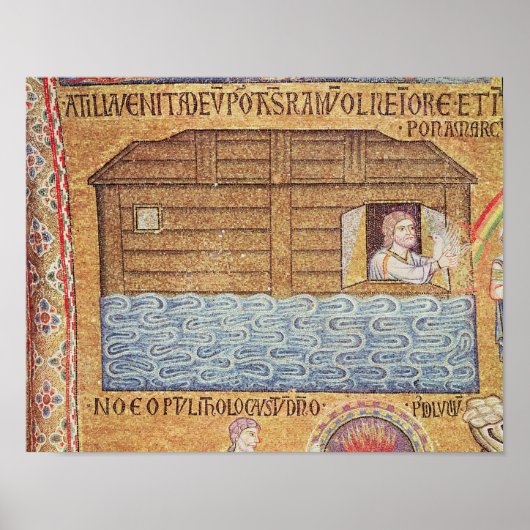 De overstroming, van het Atrium, detail van Noah Poster (Voorkant)