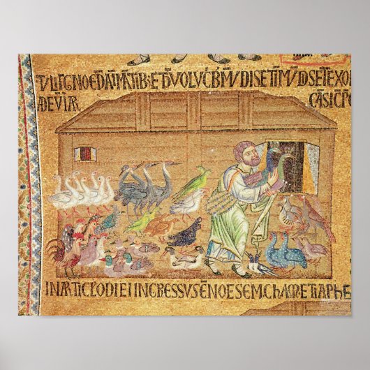 De overstroming, van het Atrium, detail van Noah Poster (Voorkant)