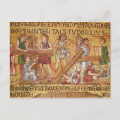 De overstroming, van het Atrium, geeft de details  Briefkaart (Voorkant)