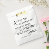 De overvaller sterft maar eens Shakespeare Bedankzakje (Gezegeld)