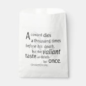 De overvaller sterft maar eens Shakespeare Bedankzakje (Voorkant)