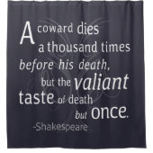 De overvaller sterft maar eens Shakespeare Douchegordijn (Voorkant)