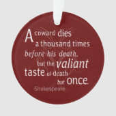 De overvaller sterft maar eens Shakespeare Ornament (voorkant)