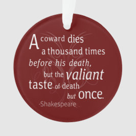 De overvaller sterft maar eens Shakespeare Ornament
