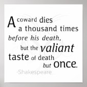 De overvaller sterft maar eens Shakespeare Poster (Voorkant)