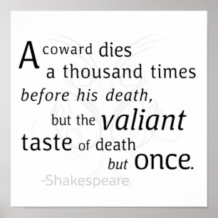 De overvaller sterft maar eens Shakespeare Poster