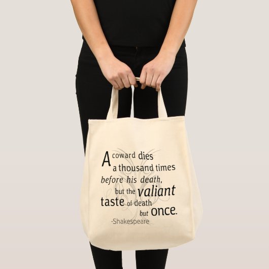 De overvaller sterft maar eens Shakespeare Tote Bag (Voorkant (product))