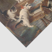 De overweging van Kittens door Carl Reichert Tissuepapier (Detail)