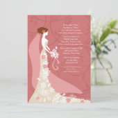 De overweldigende Uitnodiging van het (Staand voorkant)