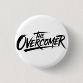 De Overwinnaar Vette Typografie Ronde Button 3,2 Cm (Voorkant)
