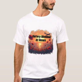 De overwinning bloeide bij het aanbreken van de da t-shirt