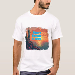 De overwinning bloeide bij het ochtendgloren t-shirt