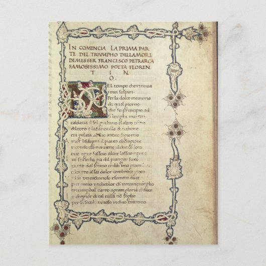 De overwinning van de liefde briefkaart (Voorkant)