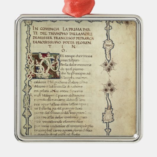 De overwinning van de liefde metalen ornament (Voorkant)