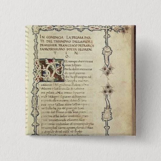 De overwinning van de liefde vierkante button 5,1 cm (Voorkant)