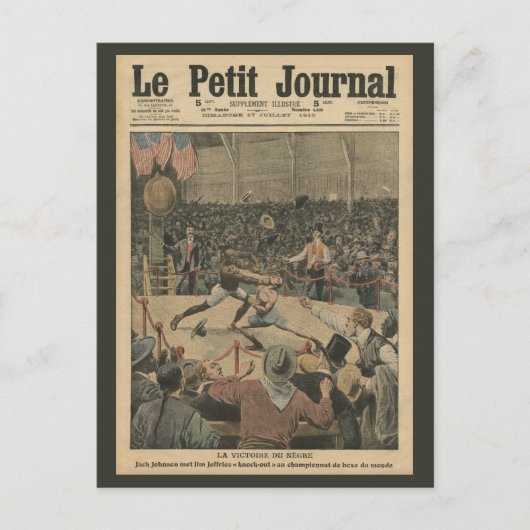 De overwinning van de neger briefkaart (Voorkant)