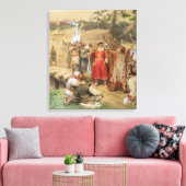 De overwinning van de nieuwe regio's in Rusland in Canvas Afdruk (Insitu (Woonkamer))