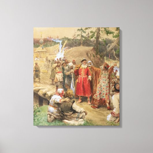 De overwinning van de nieuwe regio's in Rusland in Canvas Afdruk (Voorkant)