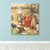 De overwinning van de nieuwe regio's in Rusland in Canvas Afdruk (Insitu (Houten vloer))