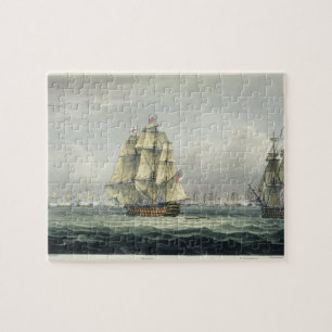 De overwinning van HMS op de Franse lijn, vergezel Legpuzzel