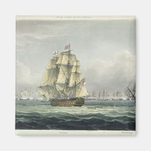 De overwinning van HMS op de Franse lijn, vergezel Magneet