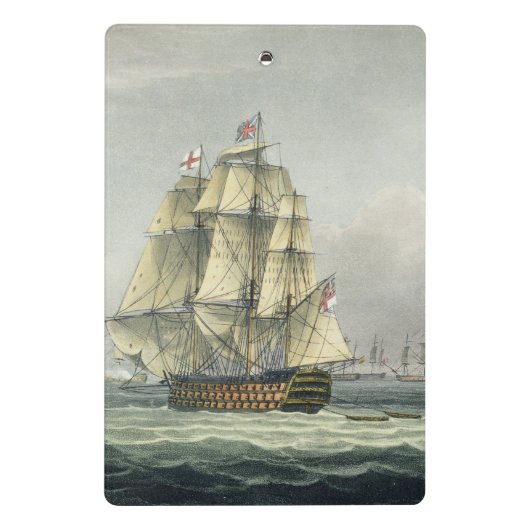 De overwinning van HMS op de Franse lijn, vergezel Mini Klembord (Achterkant)