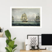 De overwinning van HMS op de Franse lijn, vergezel Poster (Thuiskantoor)