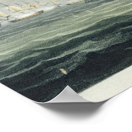 De overwinning van HMS op de Franse lijn, vergezel Poster (Hoek)