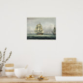 De overwinning van HMS op de Franse lijn, vergezel Poster (Keuken)