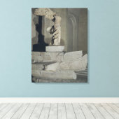 De overwinning van Samothrace Canvas Afdruk (Insitu (Houten vloer))