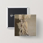 De overwinning van Samothrace Vierkante Button 5,1 Cm (Voorkant /achterkant)