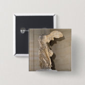 De overwinning van Samothrace Vierkante Button 5,1 Cm (Voorkant /achterkant)