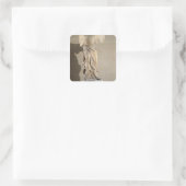 De overwinning van Samothrace Vierkante Sticker (Tas)