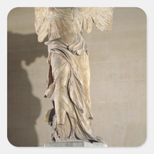 De overwinning van Samothrace Vierkante Sticker