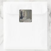 De overwinning van Samothrace Vierkante Sticker (Tas)