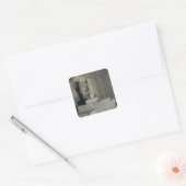 De overwinning van Samothrace Vierkante Sticker (Envelop)